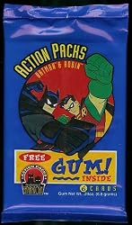 1996 Batman & Robin Action Packs Unopened Pack of 6 Trading Cards !!