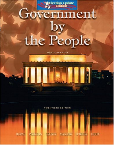 Government By the People, Basic, Election Update (20th Edition) under Elections in The Books Store