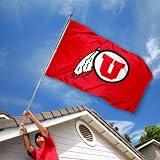 Utah Utes University Large College Flag