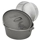 Bayou Classic 7420 20-Quart Cast Iron Dutch Oven with Dutch Oven Lid and Perforated... by 