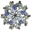 Purple Star Flower Pin Brooch