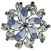 Jewelry : Purple Star Flower Pin