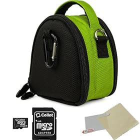 GREEN GRAY Mini Slim Compact Protective Travel Digital Camera Carrying Case with Accessory Compartment For Canon Power-Shot IXUS 70 ELPH SD1000 IXY 10 ( PC1228 ) / 80 IS ELPH SD1100 IS IXY 20 IS ( PC1271 ) / 950 IS ELPH SD850 IS IXY 810 IS ( PC1235 ) / 860 IS ELPH SD870 IS IXY 910 IS ( PC1249 ) / 95