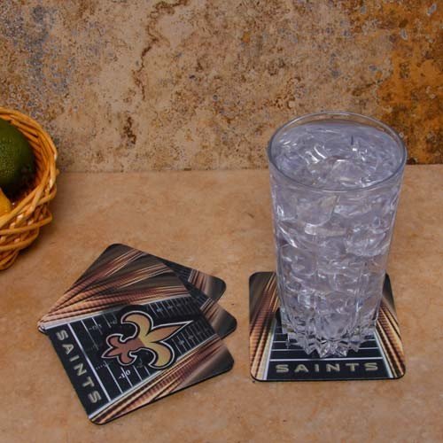 New Orleans Saints 4-Pack Sublimated Logo Neoprene Coaster Set