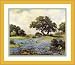 "Texas Blue Bonnets" by Robert Wood - Framed Artwork