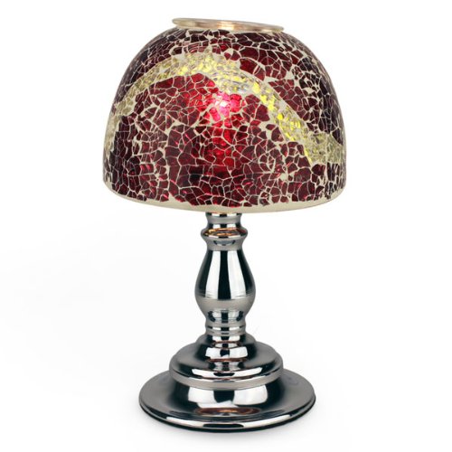 Electric OIL Warmer: Red Mosaic Look Lamp