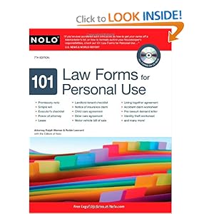 101 Law Forms for Personal Use - Robin Leonard J.D.
