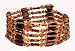 Jewelry : Magnetic Wrap Necklace/Bracelet - Purple Cloisonne Beads 36 Inch in Length