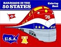 Railroads in the 50 States Coloring Book