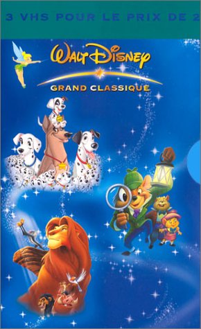 City Travel Guides Discounted  Vidéo : Coffret Animaux 3 VHS - Vol.1 : Le Roi Lion / Les 101 dalmatiens 2, sur la trace des héros / Basil, détective privé
