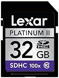 Lexar Platinum II 32 GB 100x SD/SDHC Flash Memory Card LSD32GBSBNA100