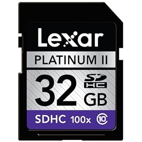 Lexar Platinum II 32 GB 100x SD SDHC Flash Memory Card LSD32GBSBNA100 by 