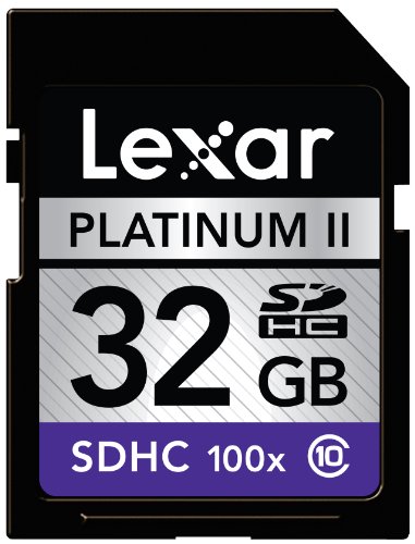 Lexar Platinum II 32 GB 100x SD/SDHC Flash Memory Card LSD32GBSBNA100
