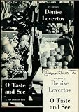 O taste and see: New poems