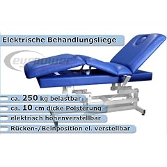 11934 Elektrische Behandlungsliege Therapieliege Massageliege Ruheraumliege in blau