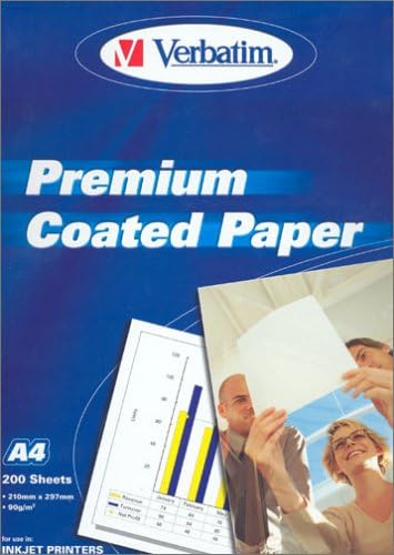 VERBATIN INK JET PRINTER COATED PAPER, A4 200 297 X 210mm 90g/m2