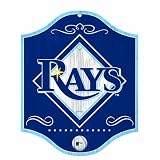 MLB Tampa Bay Rays 11-by-13 Wood Sign