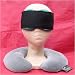 Sleep Easy Kit includes Microwaveable Neck Pillow with Washable Cover and Eggplant Contoured Silk Eye Pillow and Adjustable Band by Relaxation in a Bag