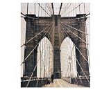 Produkt-Bild: Fotodruck auf Holz Rahmen - Bild auf Leinwand - Brooklyn Bridge New York