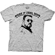 Big Lebowski Mark it Zero Athletic Grey Adult T-shirt