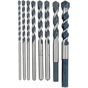 Bosch HCBG800 Blue Granite 8-Piece Hammer Drill Bit Set by Bosch