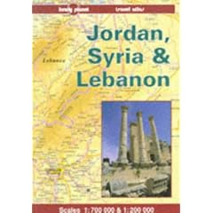 Jordan, Syria and Lebanon Travel Atlas 1 : 700 000 and 1 : 200 000 (Lonely Planet Travel Atlas)