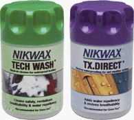 Nikwax Tech Wash/Tx. Direct Twin Pack Clean/Proof Value Pack - 0.15lt