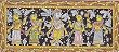 Religious Art of India Home Decor Patachitra Paintings Organic Color on Paper 12.25 x 5.25 inches (pata260)