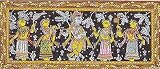 Religious Art of India Home Decor Patachitra Paintings Organic Color on Paper 12.25 x 5.25 inches (pata260)