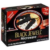 Black Jewell Premium, Microwave Popcorn, Natural, 10.5-Ounce Boxes (Pack of 6)