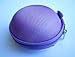 Purple (Lavender) Pocket Size Carrying Case for Plantronics Backbeat Go , Marque 2 M165 , Marque M155 , Savor M1100 , M100 , MX100 , M55 , M50 , M28 , M25 , M20 , Pulsar 260 Wireless Bluetooth Headset Back Beat Go , M-1100 , M-100 , MX-100 , M-155 , M-55 , M-28 , M-25 , M-50 , M-20 Bag Holder Pouch Hold Box Pocket Size Hard Holder Mono Stereo + Black Sea International Logo Good Quality Micro Fiber Cleaning Cloth (random color)  : image