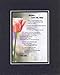 Touching and Heartfelt Poem for Mothers - Because I Love You Mom Poem on11 x 14 inches Double Bevele