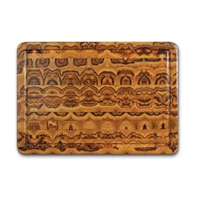 Proteak Teak Cutting Board Rectangle 20-by-14-by-2-1/2-Inch Hand Grip and Juice Canal, End Grain