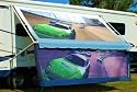 Custom Graphic Designed Awning and Awning Topper