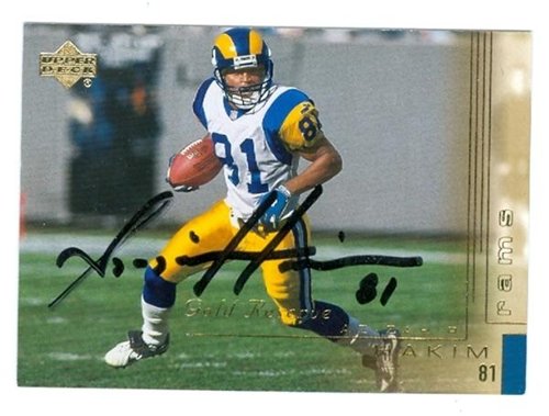 Az-Zahir Hakim Autographed/Hand Signed Football Card (St. Louis Rams) 2000 Upper Deck #139