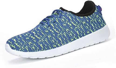 LAS Men Women Primeknit Sneakers City Sock Breathable Flyknit Shoes (Primeknit-Blue, Women 7.0 B(M) US)
