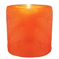 Natural Himalayan Crystal Salt Hand-Carved Candleholder - Cylinder