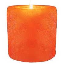 WBM Hand Carved Cylinder Shape Himalayan Crystal Salt 1 Tealight Candle Holder