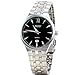2013newestseller Black Luxury Men Classic Stainless Steel Gold Dial Quartz Analog Bangle Wrist Watch