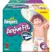 Pampers Active Fit Size 4+ (20-44 lbs/9-20 kg) Nappies - 2 x Jumbo Packs of 66 (132 Nappies)