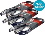 Produkt-Bild: 3x Stagg Mikrofonkabel XLR-XLR 6 Meter