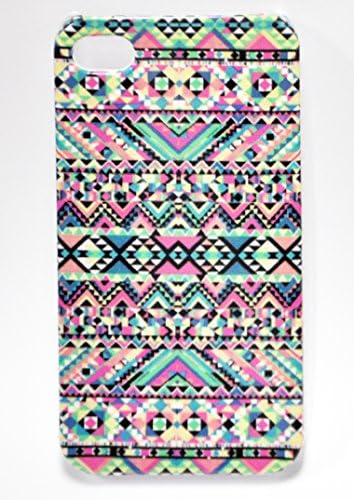 iPhone 5 Case, Colorful Neon Candy Design Durable Hard Silicone Plastic Case for iPhone 4 4S