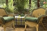 IMAGE OF Wallmonkeys Peel and Stick Wall Decals - Conservatory with Plants and Furniture - 60