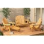 Folding Adirondack Chair with Footrest