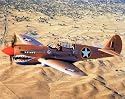 P-40 Warhawk (In Air) Art Poster Print - 16" X 20"
