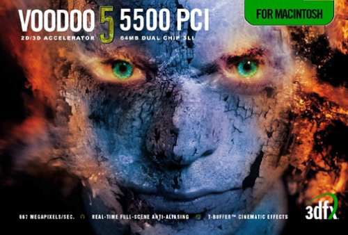 3dfx 5500 PCI for Mac VooDoo5 32 Bit Color Card