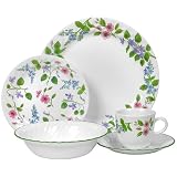 Corelle Impressions 20-Piece Dinnerware Set, Service for 4, Delicate Array