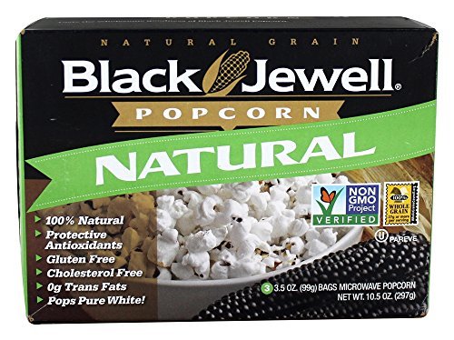 Black Jewell - All Natural Microwave Popcorn 3 Bags Natural Flavor - 10.5 oz.