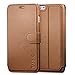 OCASE Leather Wallet Case with empered Glass Screen Protector for Apple iPhone 6/6S - Brown