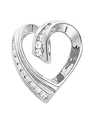 Platinum Diamond Heart Pendant/Slide - 0.40 Ct. -- LIFETIME WARRANTY